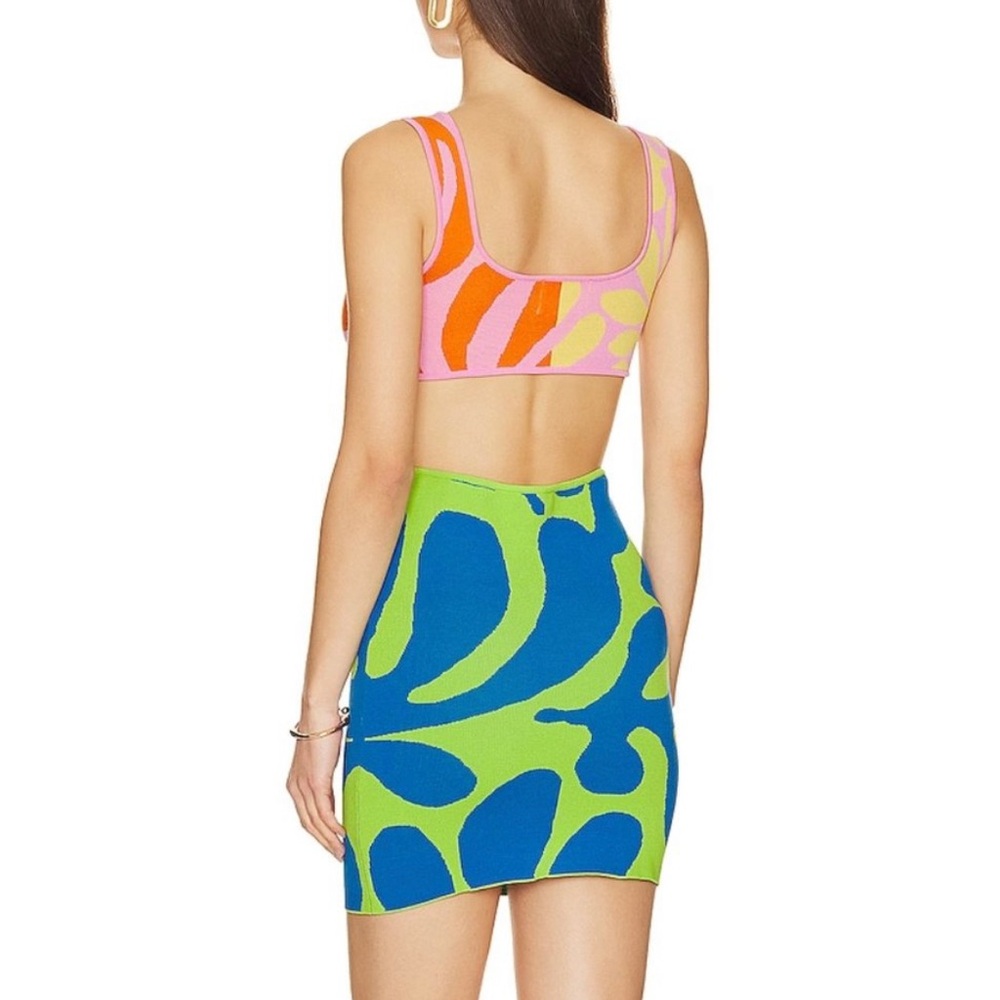 SOLID & STRIPED The Bailey Mini Dress Mixed Lead Paint Size: S - Picture 3 of 7